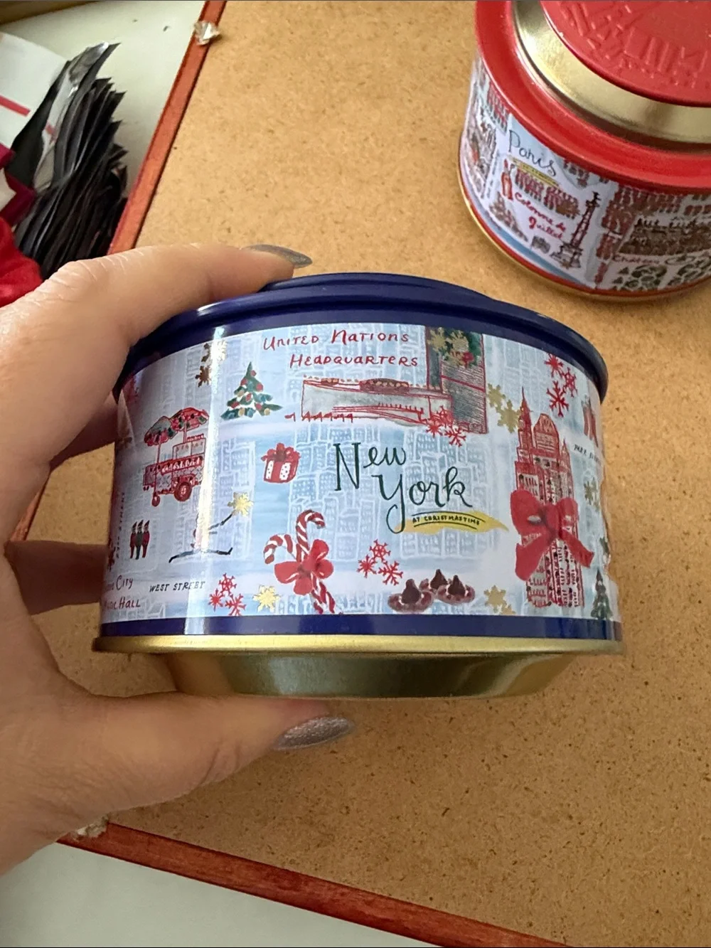 2 Illume Anthropologie Christmas Candles NY Vanilla Chai & Paris Mulled Wine
